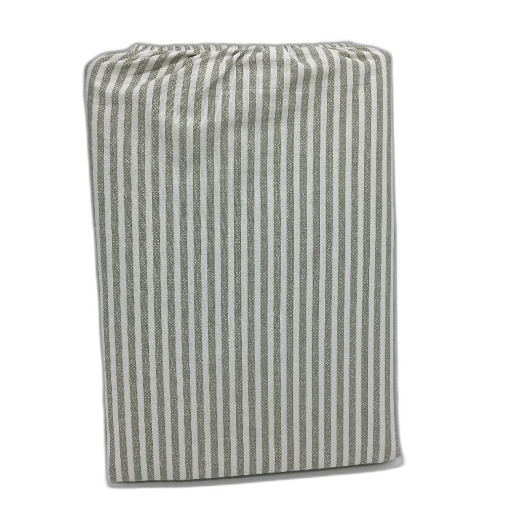 Chambray Easy Care Sage Green Reversible Cotton Rich Quilt Cover Set QUEEN NEW