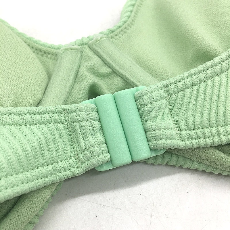 Roxy Light Green Underwire Textured Padded Bikini Swim Top Ladies Size Small