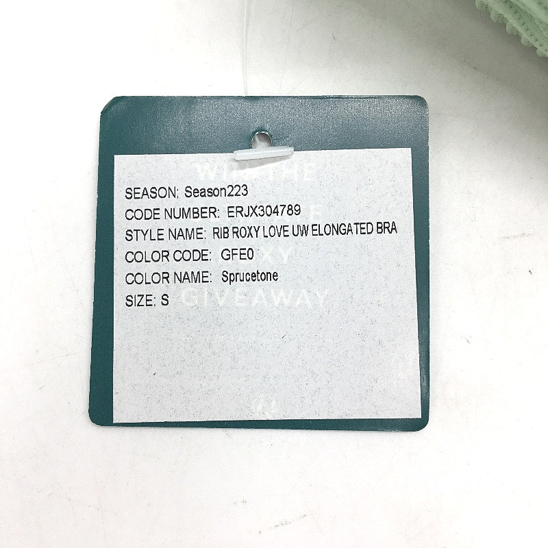 Roxy Light Green Underwire Textured Padded Bikini Swim Top Ladies Size Small