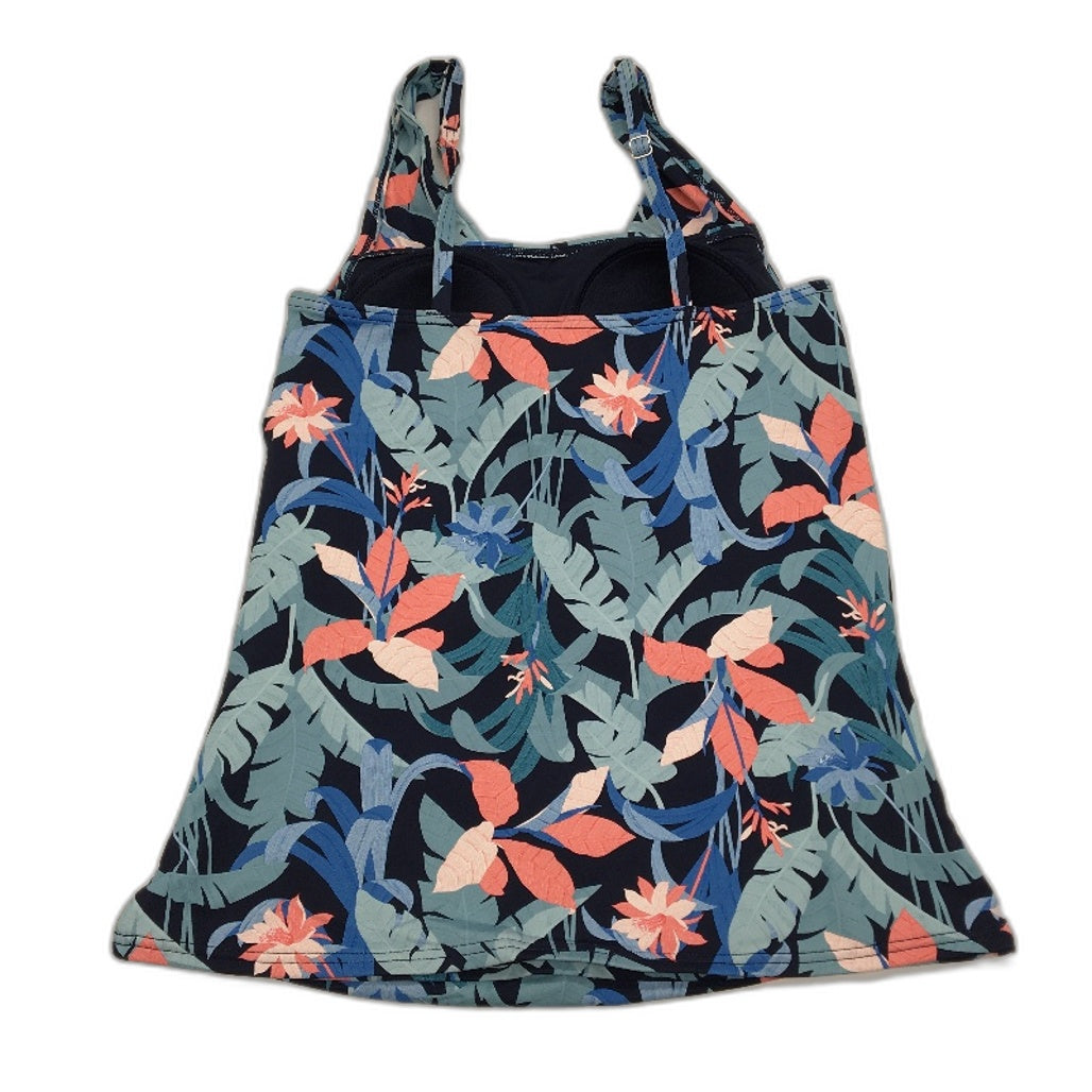 Regatta Floral Multicoloured Patterned Padded Swim Top Ladies Size 10