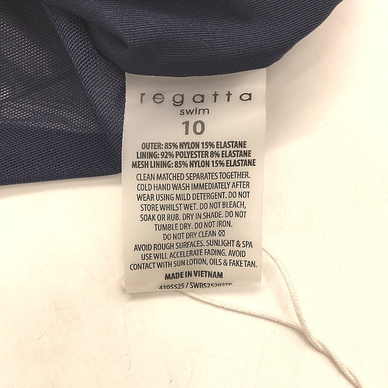 Regatta Floral Multicoloured Patterned Padded Swim Top Ladies Size 10