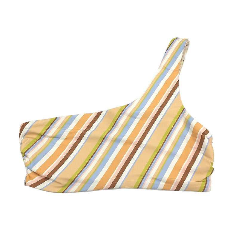 Myer Multicoloured Striped One-Shoulder Bikini Top Ladies Size 10