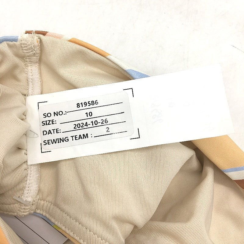 Myer Multicoloured Striped One-Shoulder Bikini Top Ladies Size 10