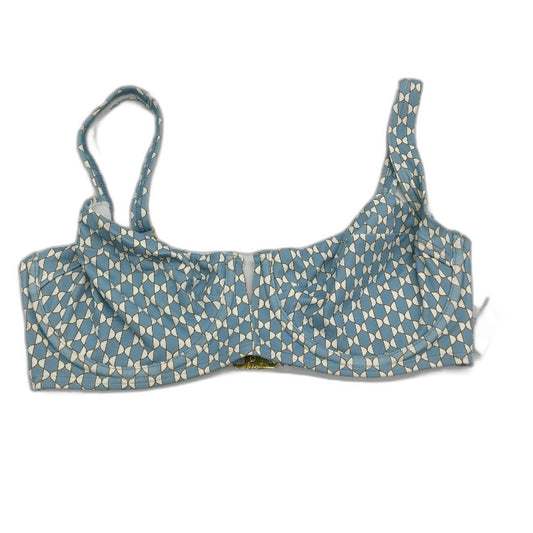 Myer Blue & White Patterned Underwire Bather Bikini Top Ladies Size 10