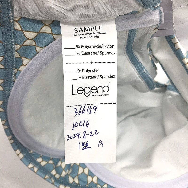 Myer Blue & White Patterned Underwire Bather Bikini Top Ladies Size 10