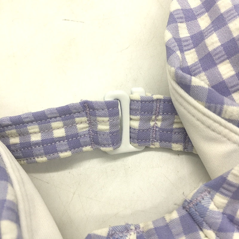 AllAboutEve Purple & White Checkered Underwire Bikini Top Ladies Size 10