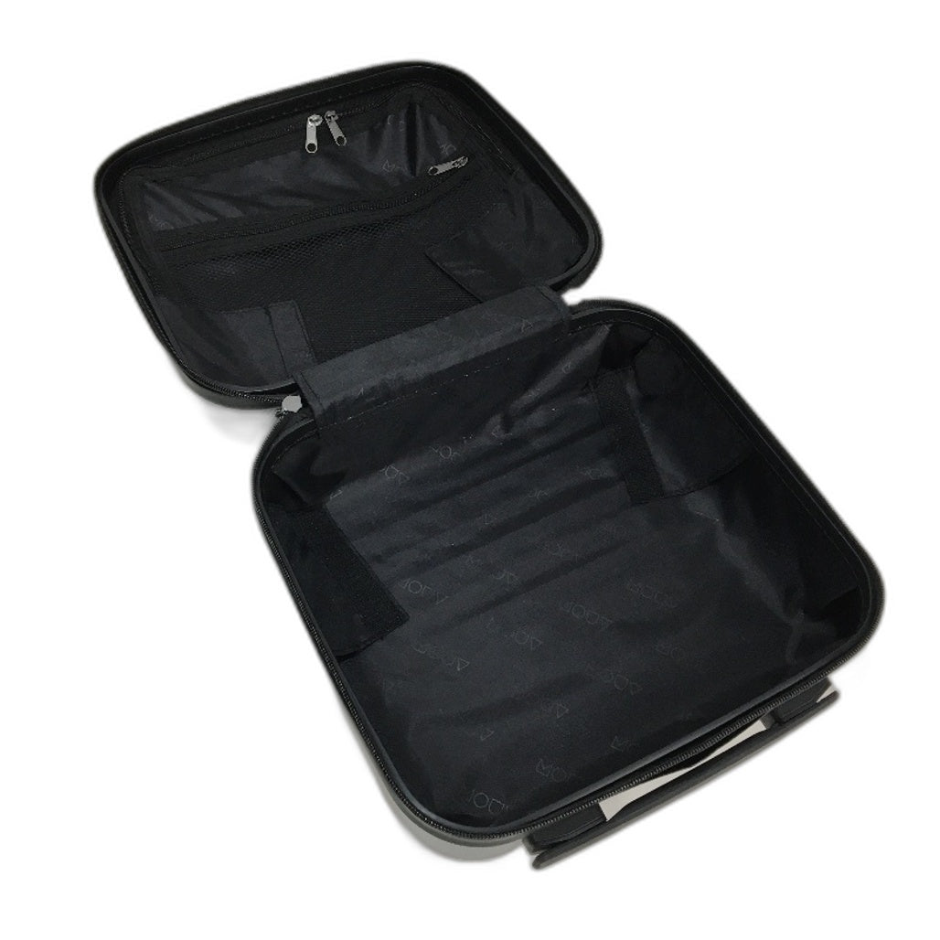 3 Pcs Silver Grey Hardshell Suitcase & Carry On Case Travel Luggage Set TSA Lock