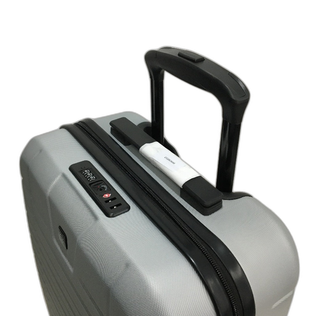 2 Pcs Matte Grey Hardshell Suitcase & Carry On Case Travel Luggage Set TSA Lock