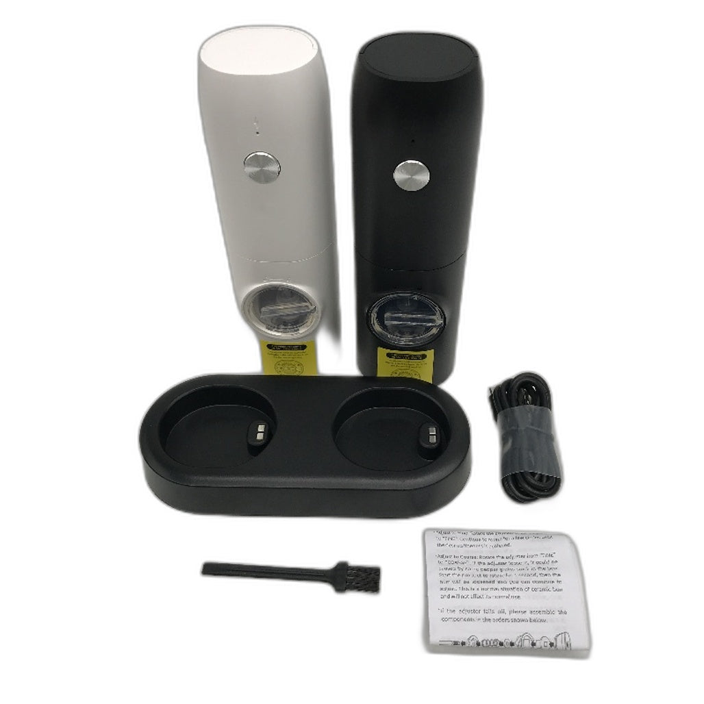 Circle Joy Electric Salt & Pepper Grinder Set Rechargeable Pepper Mills
