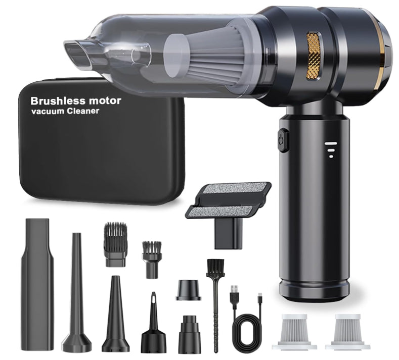 Car Vacuum Cleaner High Power Mini Handheld Rechargeable Cordless Compressed Air