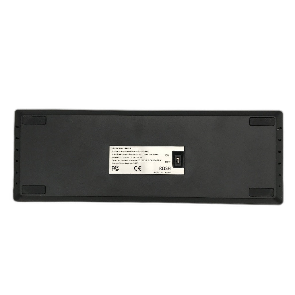 Wireless Gaming Keyboard 60% Mechanical Compact Game Keyboard Black RGB Lights