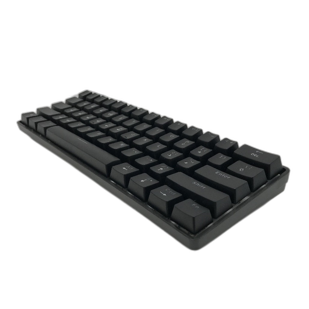 Wireless Gaming Keyboard 60% Mechanical Compact Game Keyboard Black RGB Lights
