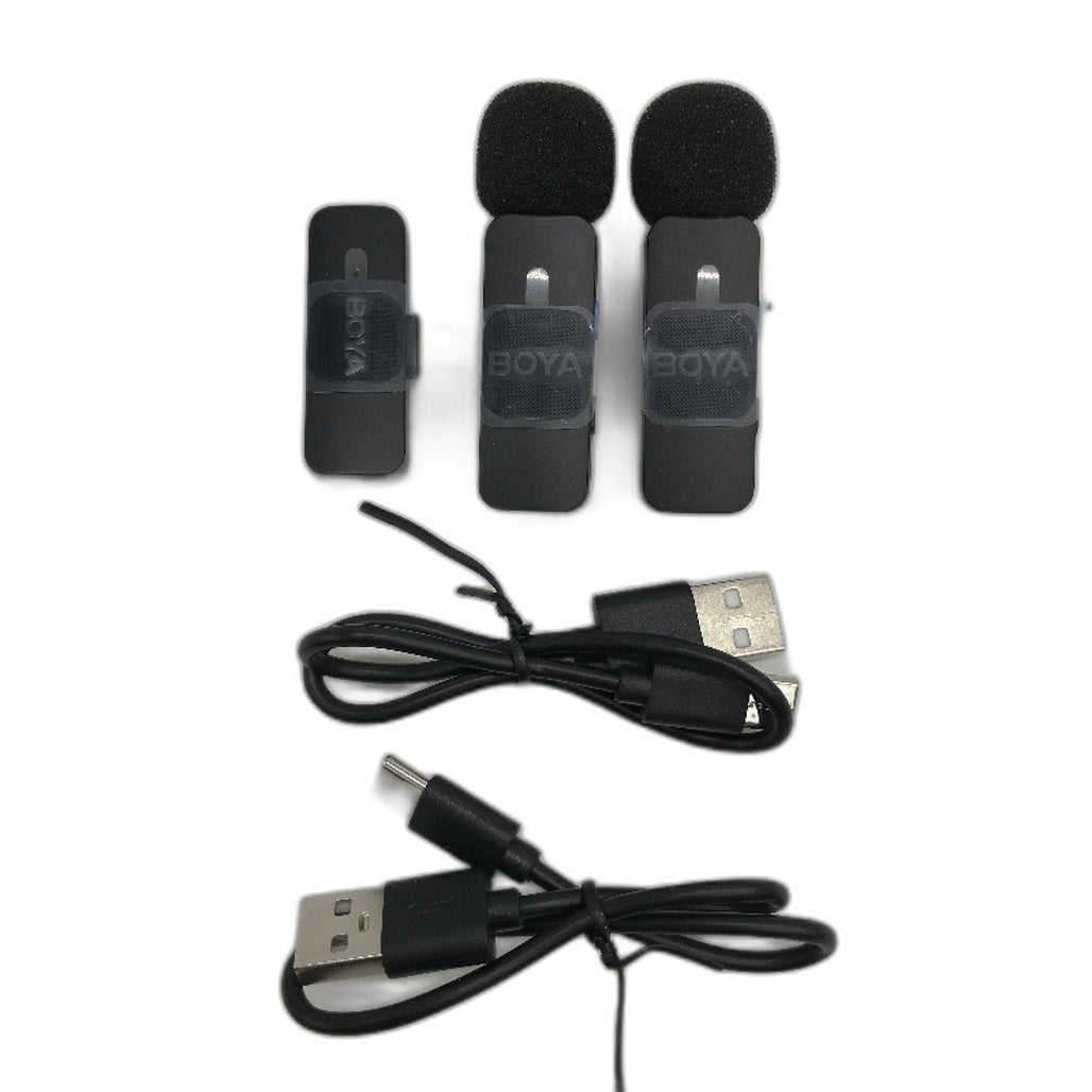 Boya Wireless Lavalier Lapel Microphone Lightning Port Connection Recording Mic