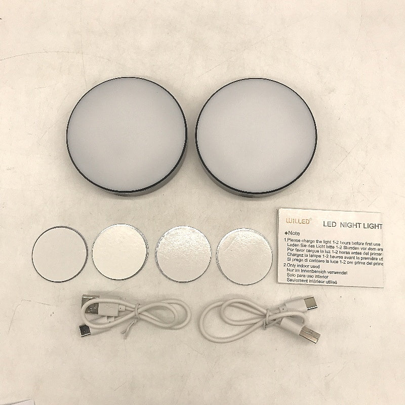 WILLED Tap Light Rechargeable 6000K Dimmable Touch Night Light LED Puck Lights