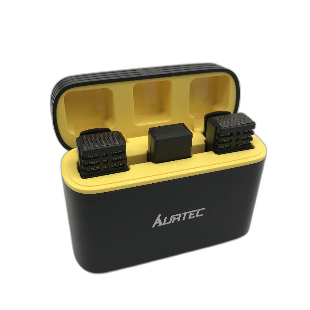 Aurtec Wireless Lavalier Lapel Microphone Lightning Port Connection Recording