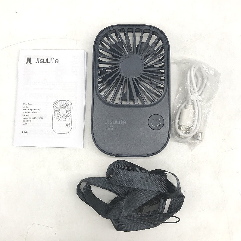 JISULIFE Handheld Mini Fan Ultra Slim Portable Hand Cooling Fan USB Rechargeable
