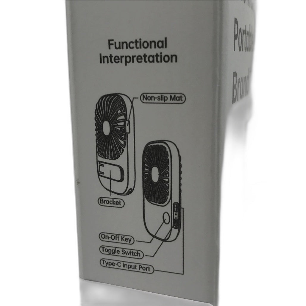 JISULIFE Handheld Mini Fan Ultra Slim Portable Hand Cooling Fan USB Rechargeable