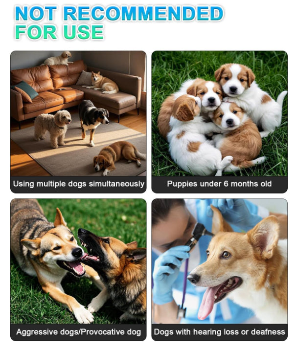 Anti-Barking Device For Dogs 33FT Humane Ultrasonic Dog Bark Deterrent