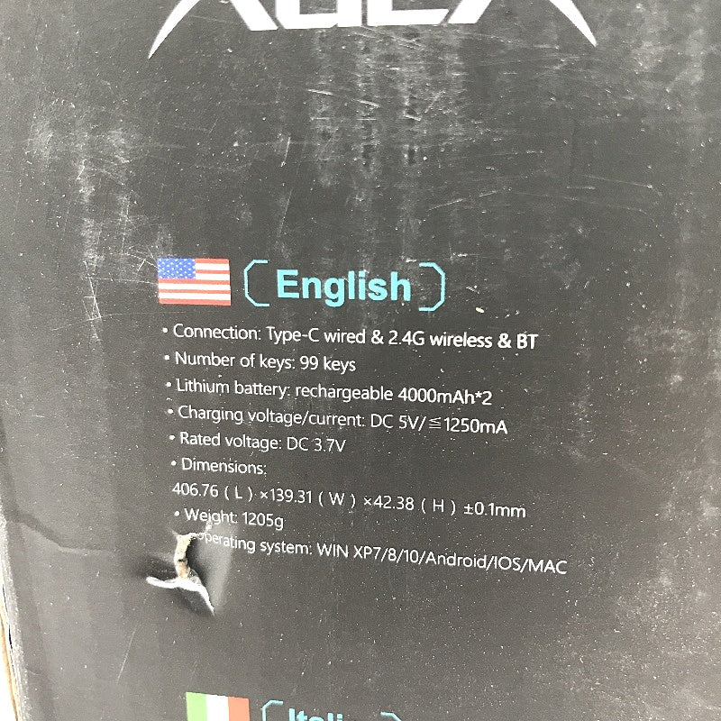 EPOMAKER X Aula Wireless Gaming Mechanical Keyboard White & Blue RGB Lights