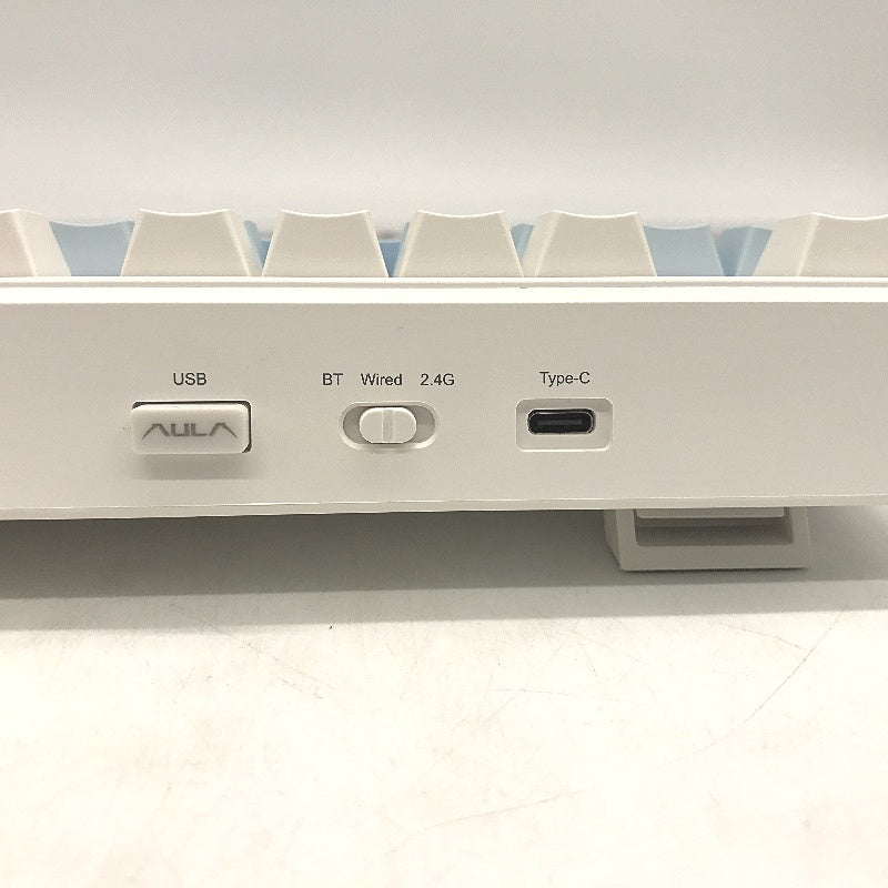 EPOMAKER X Aula Wireless Gaming Mechanical Keyboard White & Blue RGB Lights