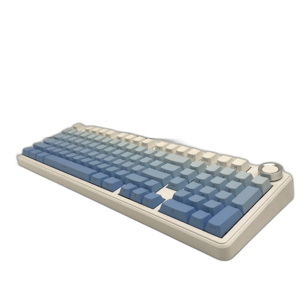 EPOMAKER X Aula Wireless Gaming Mechanical Keyboard White & Blue RGB Lights