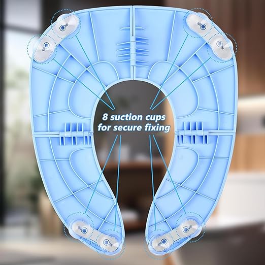 Foldable Kids Potty Training Seat Non Slip Base Universal Fit W Carry Bag NEW