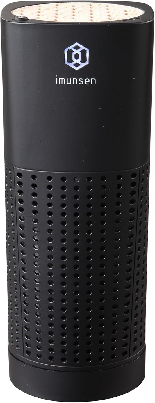 IMUNSEN M003 Car USB Air Purifier With Cypress Wood HEPA 4 Stage Filtration NEW
