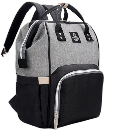 Pipi Bear Nappy Diaper Changing Bag & Pad Multifunctional Waterproof Grey NEW