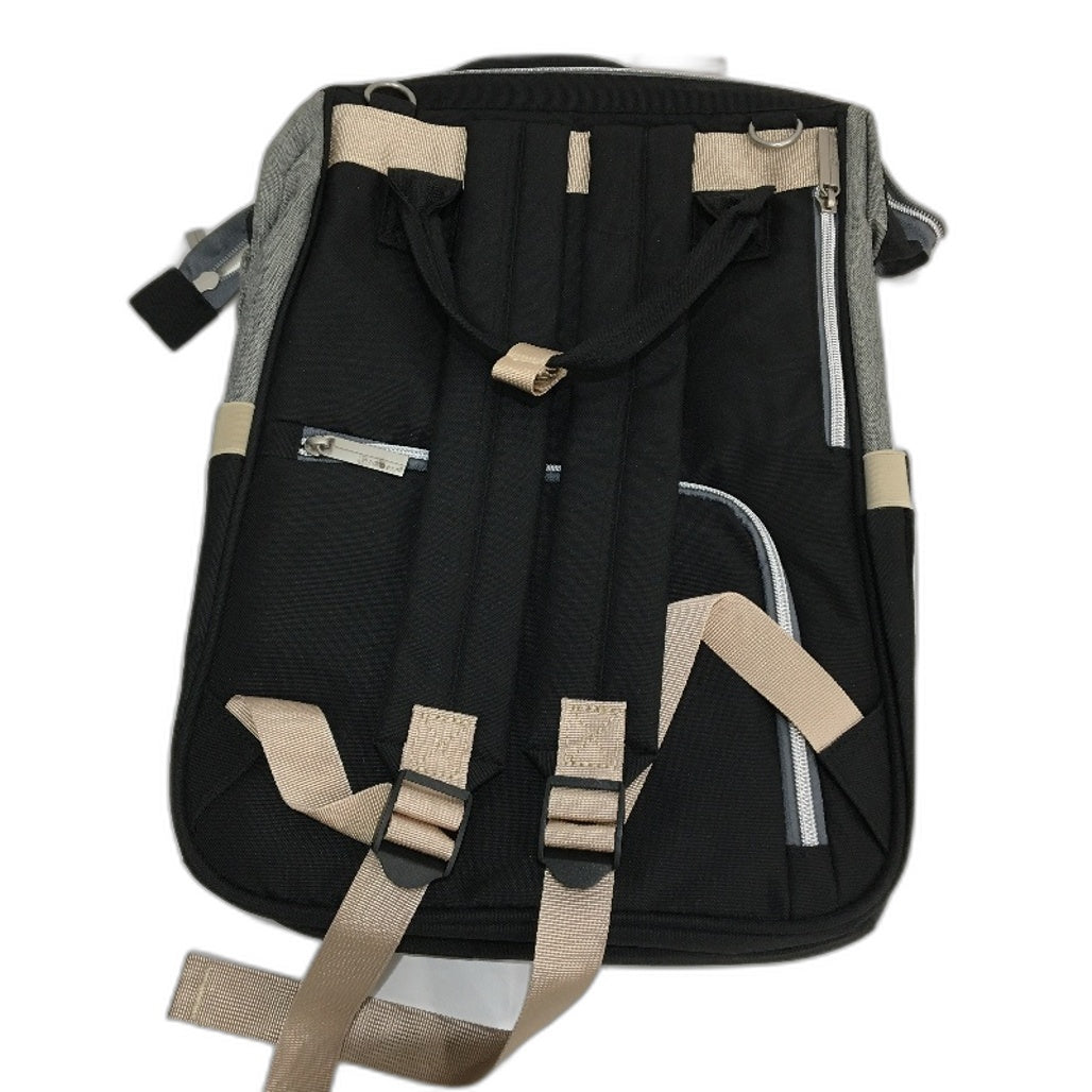 Pipi Bear Nappy Diaper Changing Bag & Pad Multifunctional Waterproof Grey NEW