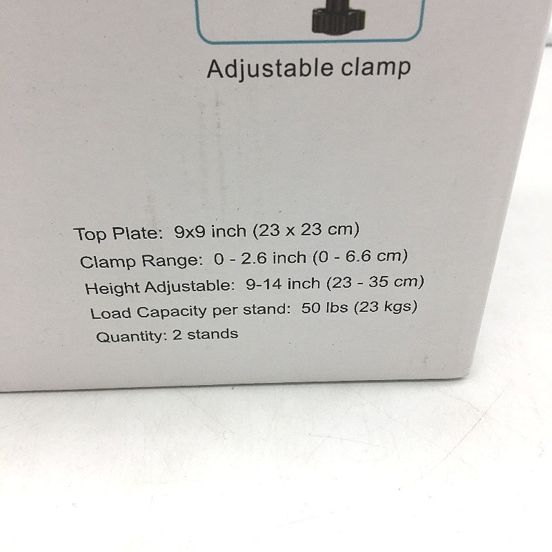 Vondynote Set Of 2 Metal Studio Monitor Stands Desktop Clamp Speaker Holder NEW