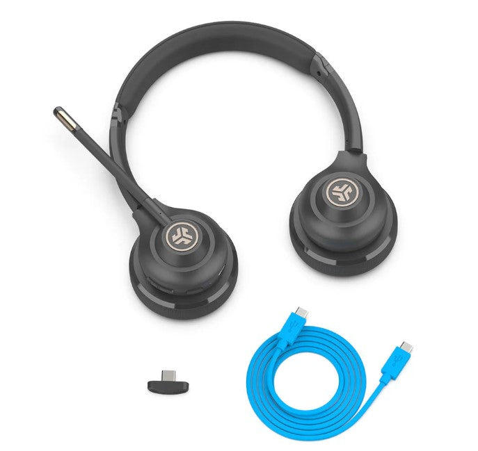 JLAB Go Work 2nd Gen Wired Wireless Office On Ear Headset Headphone With Mic NEW