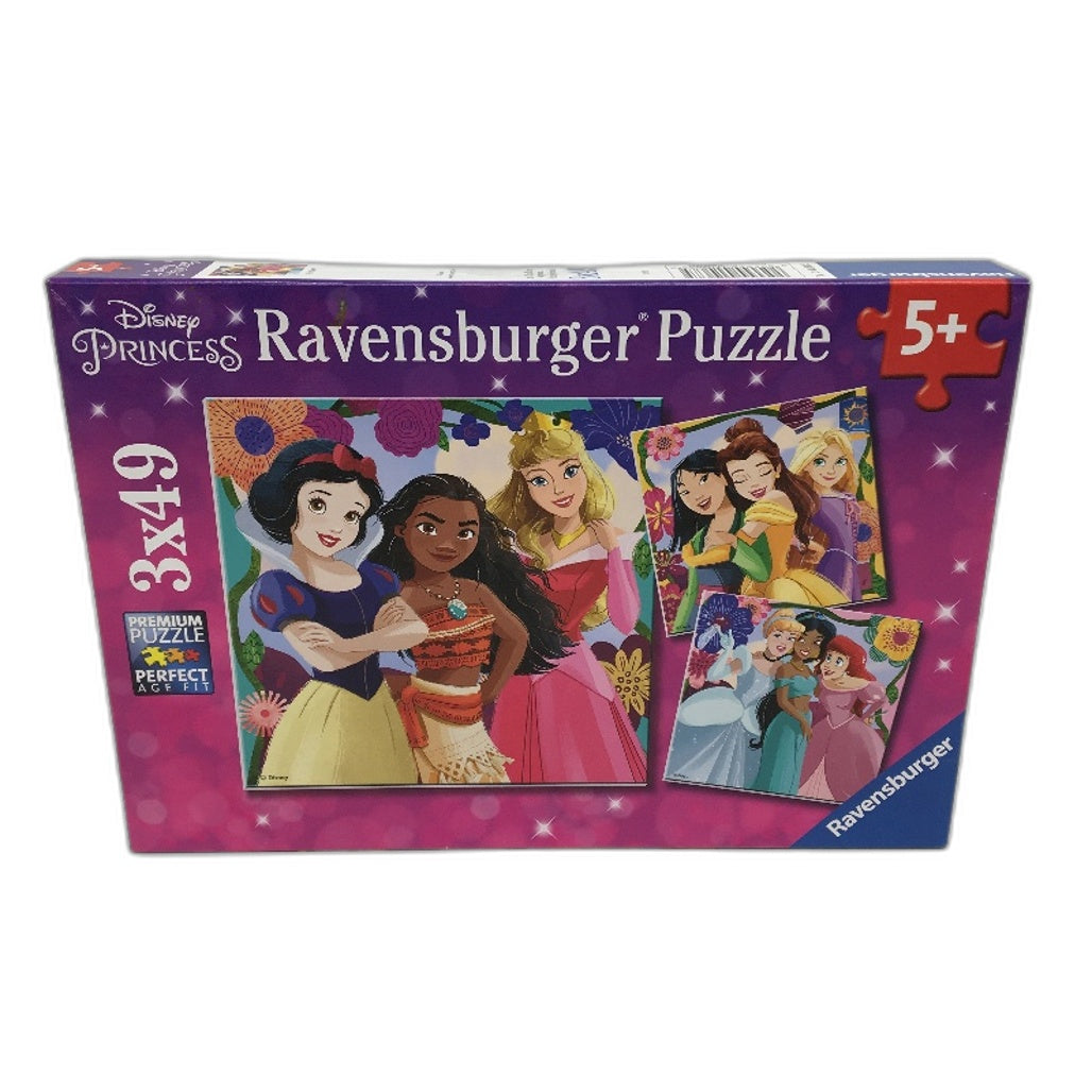 Ravensburger Disney Princess Girl Power 3x49 PCS Premium Kids Puzzles Age 5+ NEW