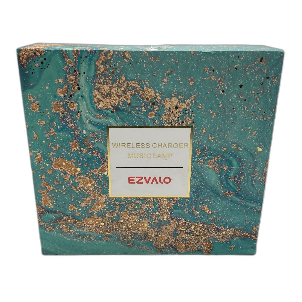 EZVALO Wireless Charger Bluetooth Speaker Lamp Dimmable LED Night Light Gift NEW