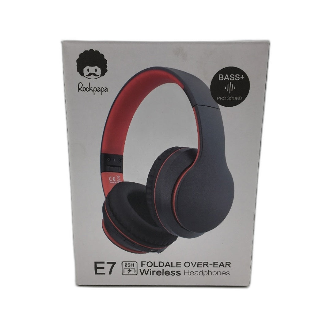Rockpapa E7 Kids Wired Wireless Over Ear Foldable Headphones With Hard Case NEW