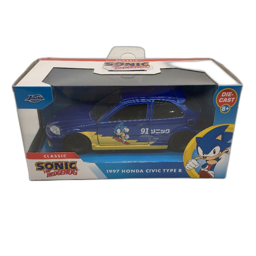 Jada Sonic The Hedgehog 1997 Honda Civic Type R 1:32 Scale Diecast Vehicle NEW