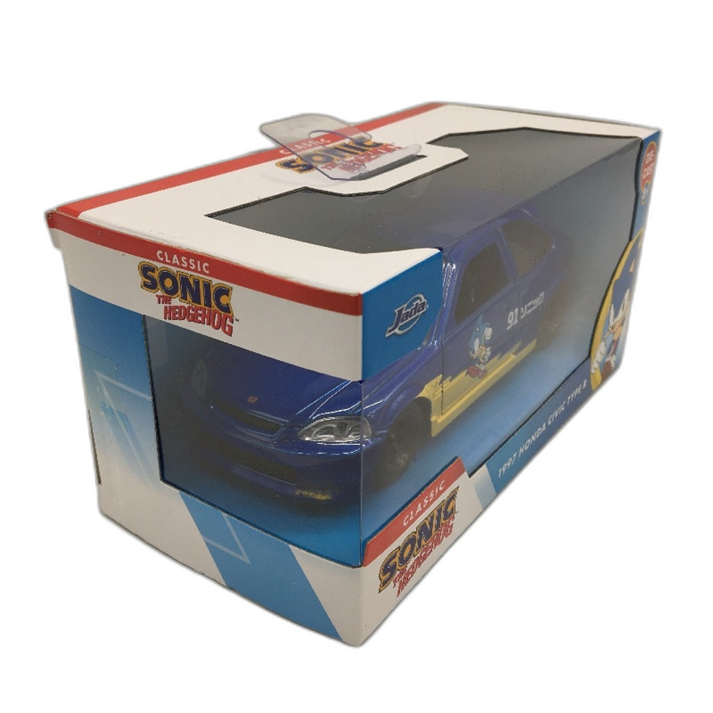 Jada Sonic The Hedgehog 1997 Honda Civic Type R 1:32 Scale Diecast Vehicle NEW