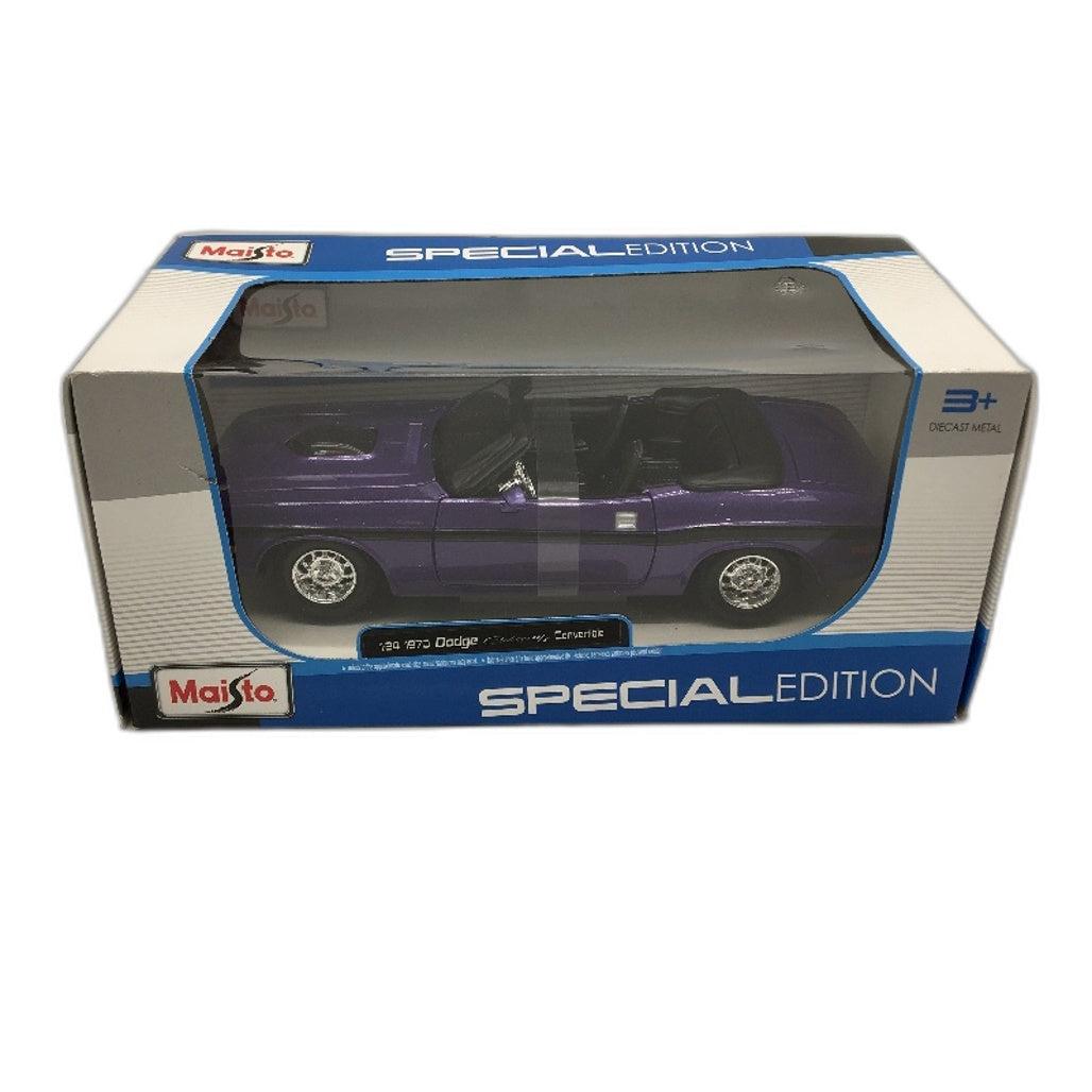 Maisto Special Edition 1:24 1970 Dodge Challenger Convertible Diecast Car NEW