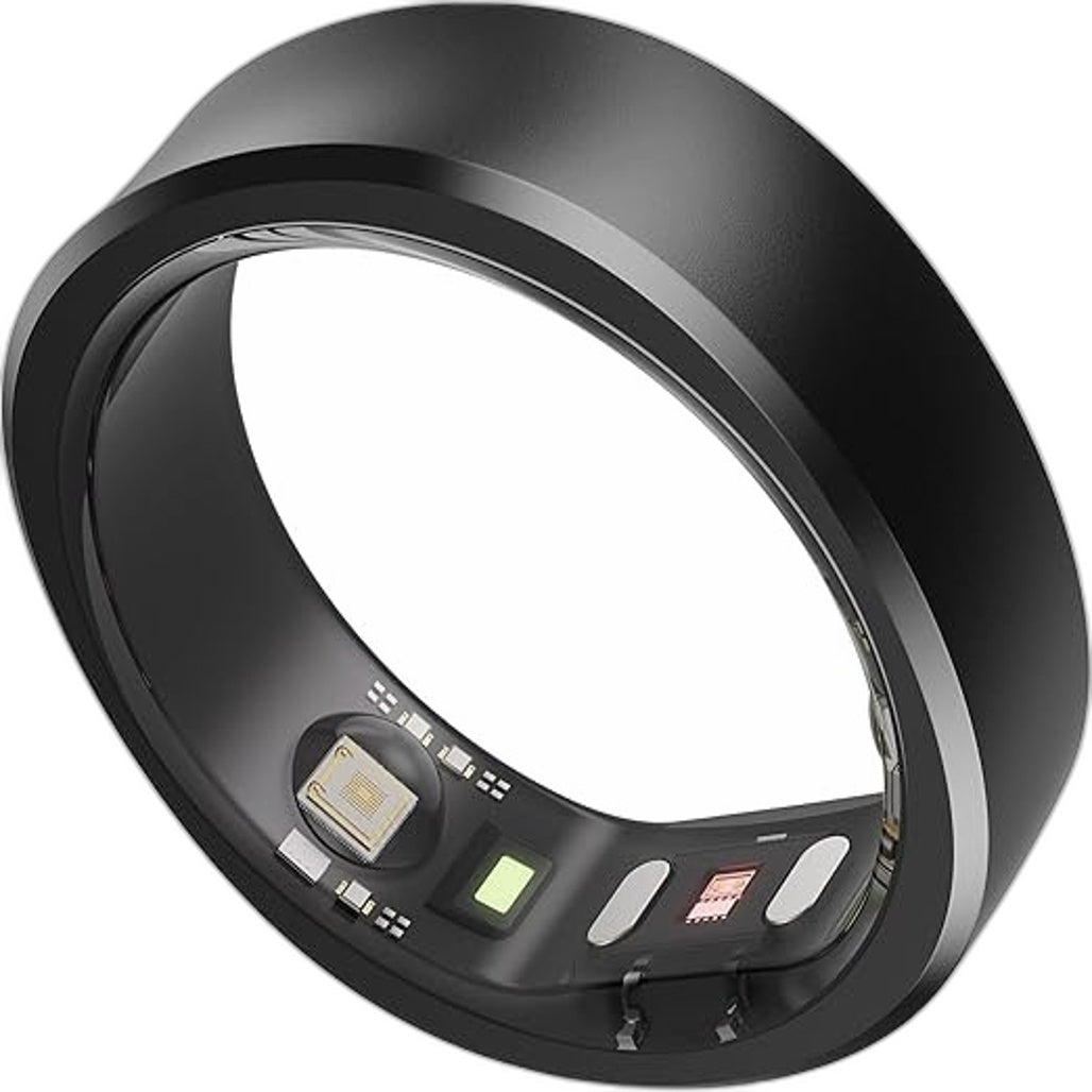 RingConn Gen 1 Smart Health Monitor Fitness Sleep Tracker Ring Black Size 8 NEW
