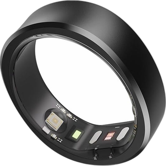 RingConn Gen 1 Smart Health Monitor Fitness Sleep Tracker Ring Black Size 8 NEW