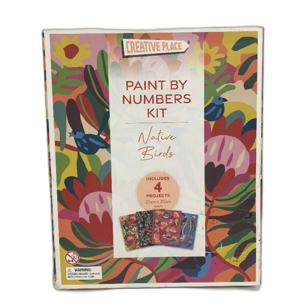 Creative Place Art Bundle Paint By Numbers 4 Pack & 12 PCS Metallic Pencils NEW