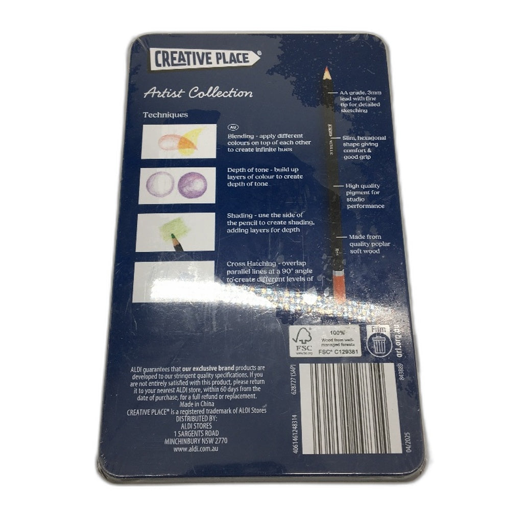 Creative Place Art Bundle Paint By Numbers 4 Pack & 12 PCS Metallic Pencils NEW