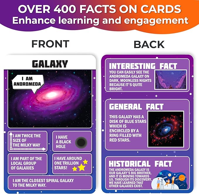 QUOKKA Our Solar System 70PCS Jigsaw Puzzles & 50 Cards Learn Space Age 3Y+ NEW