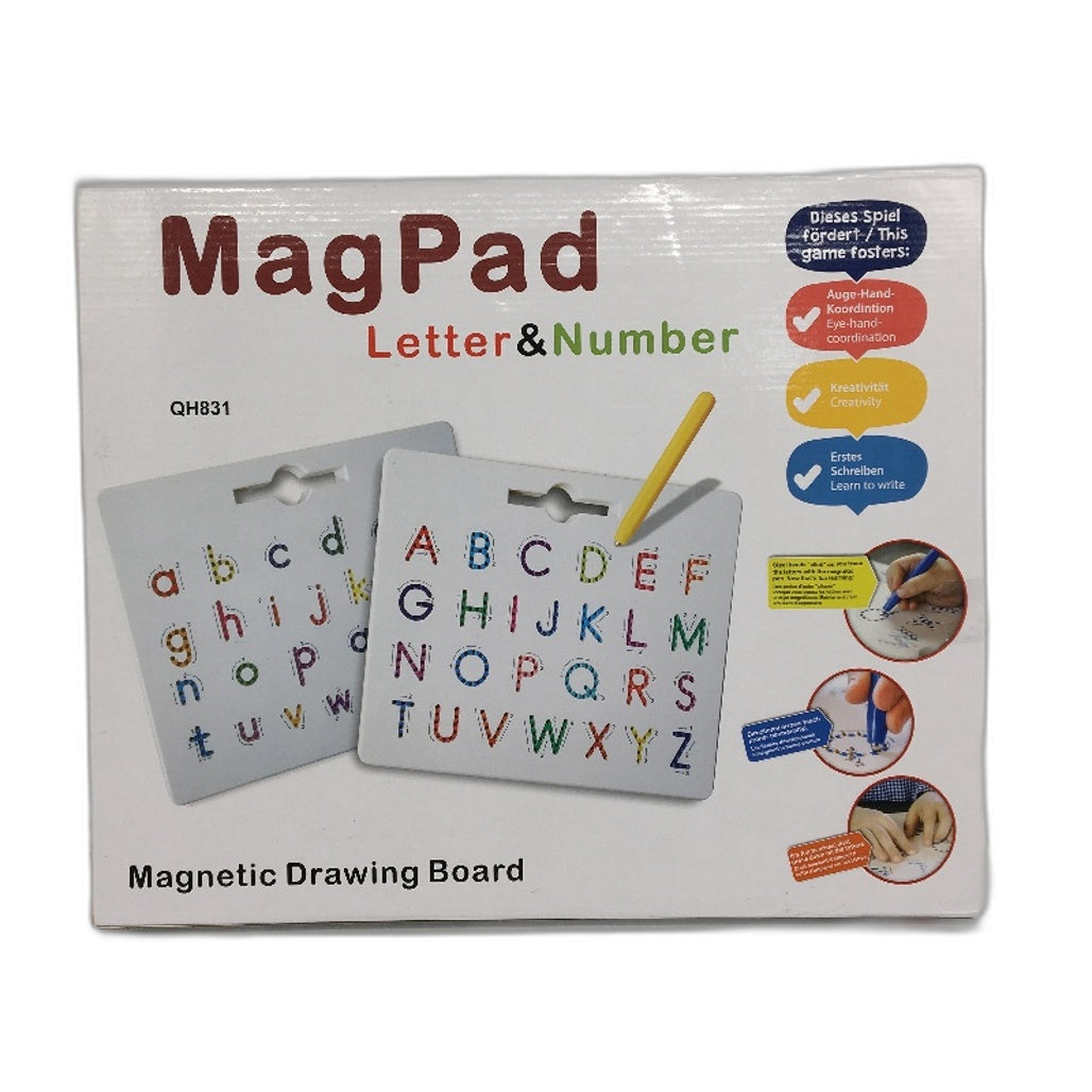 Magpad Magnetic ABC Alphabet Letters Learning Writing Board Educational Toy NEW