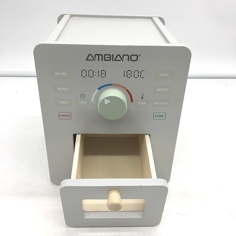 Little Town Wooden Air Fryer Toy 22PCS Playset Kitchen Pretend Play Age 3Y+ NEW