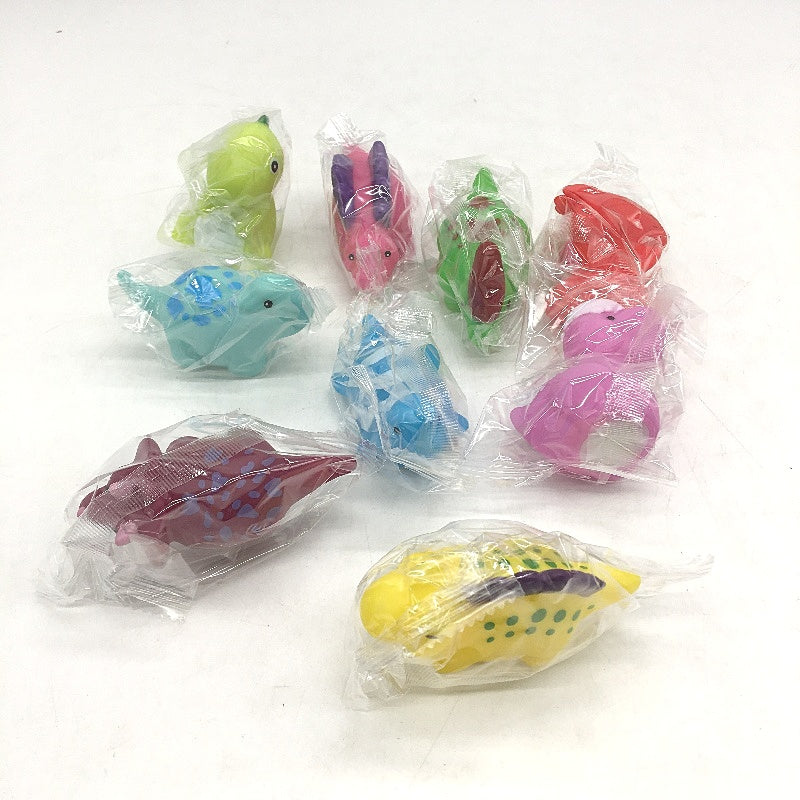 Light Up Bath Toys 9PCS Floating Rubber Animal Swimming Pool Shower Age 3+ NEW