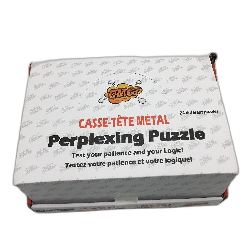 Metal Wire Puzzles Brain Teaser 24 Pack IQ Challenge Interlocking Toy Set NEW