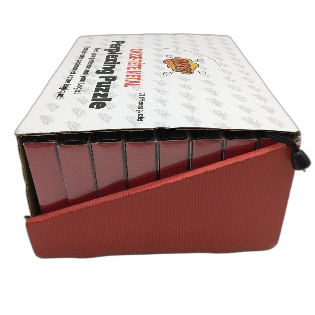 Metal Wire Puzzles Brain Teaser 24 Pack IQ Challenge Interlocking Toy Set NEW