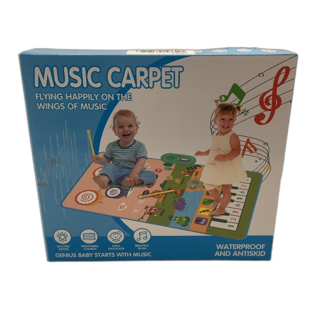 Kids Musical Toy 3 In 1 Piano Animal Sounds Drum Mat Sensory Learning Age 3+ NEW