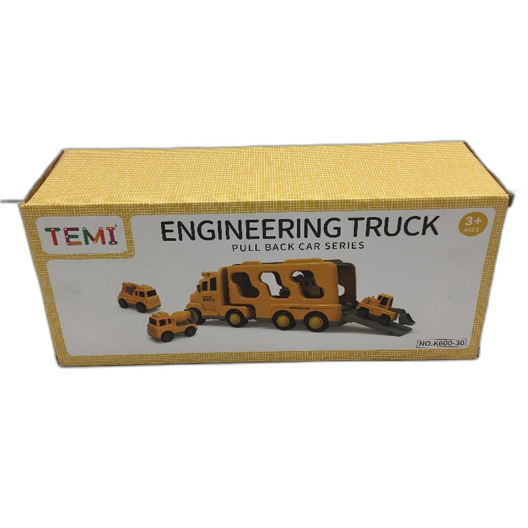TEMI 5 In 1 Engineering Construction Truck Vehicle Toy Excavator Crane Age3+ NEW