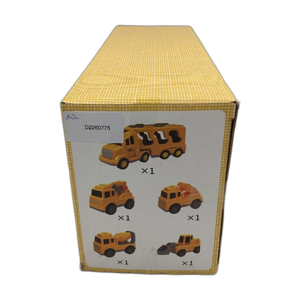 TEMI 5 In 1 Engineering Construction Truck Vehicle Toy Excavator Crane Age3+ NEW